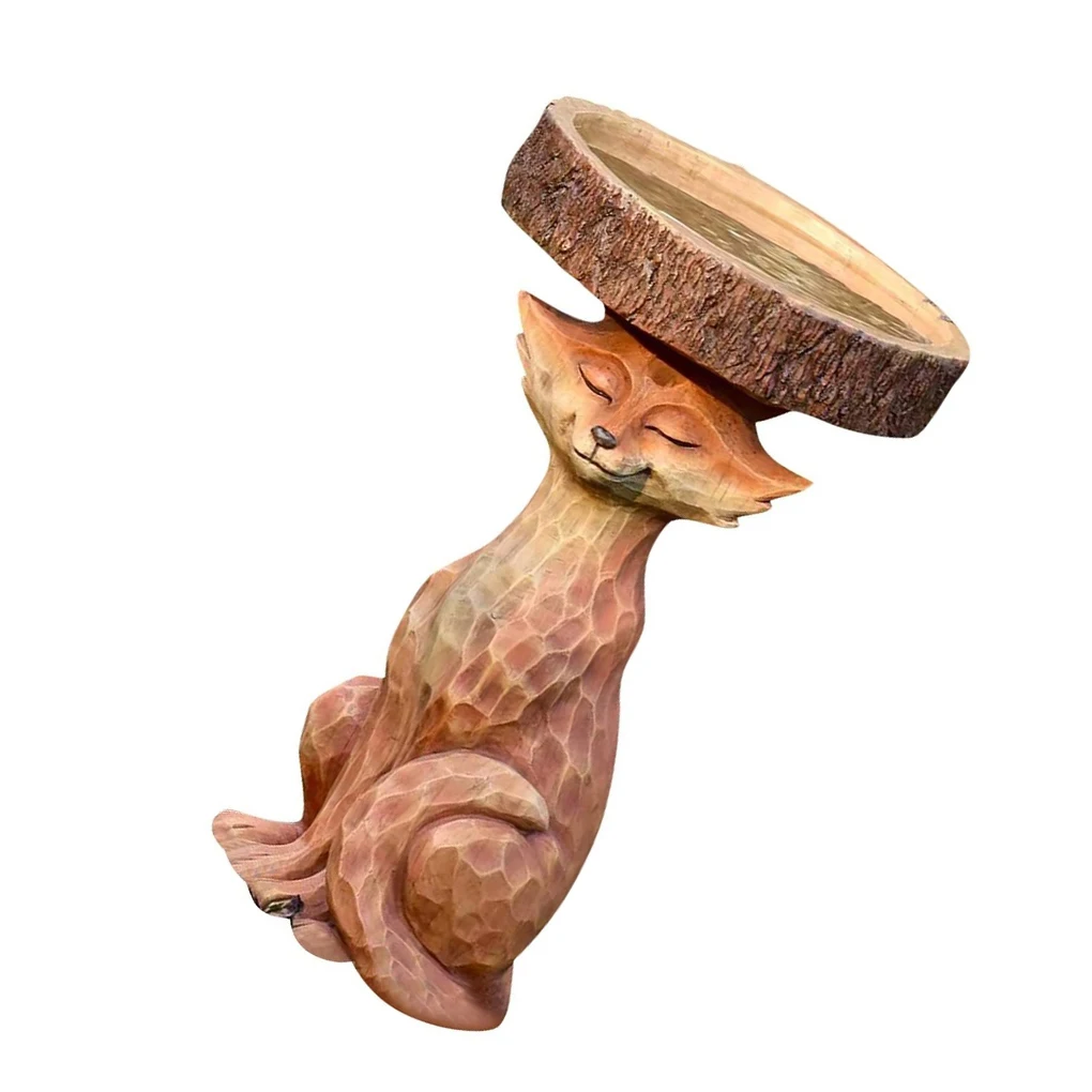 Полимерная кормушка для птиц статуя животных ванной скульптуры сада двора