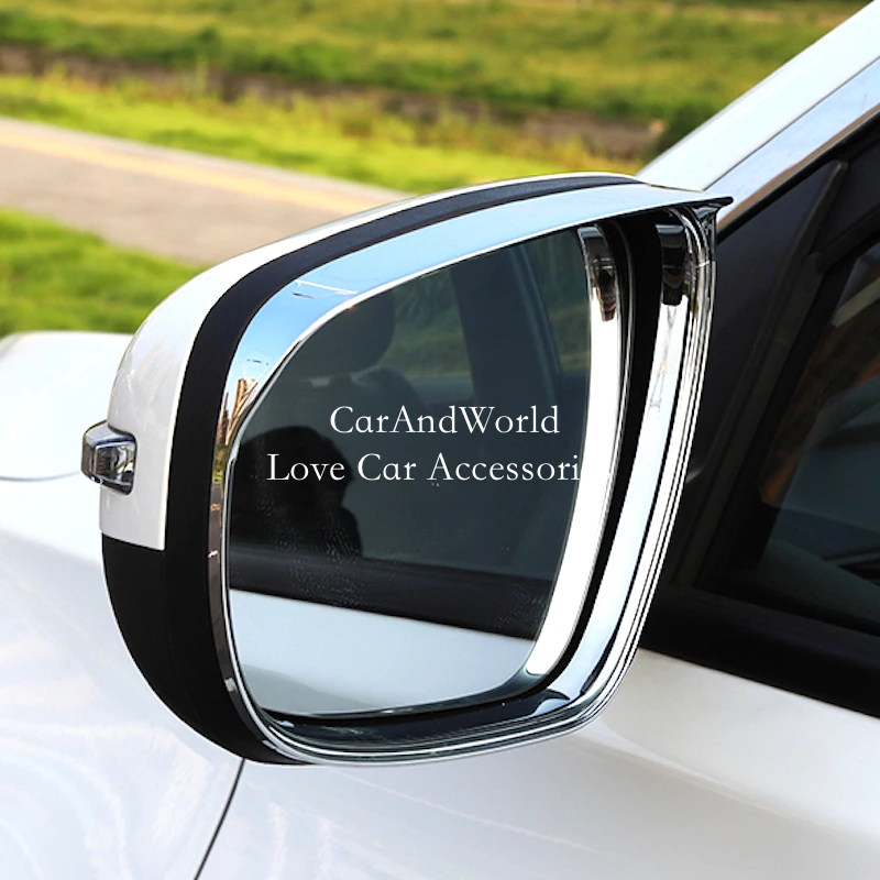 ABS хром зеркальная защита от дождя для бровей защитная крышка Аксессуары