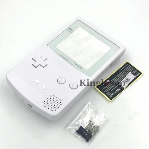 Полный комплект, белый корпус IPS ready, чехол для Game Boy Color консоль GBC, сменная Крышка корпуса со стеклянным экраном и объективом 2,6 дюйма