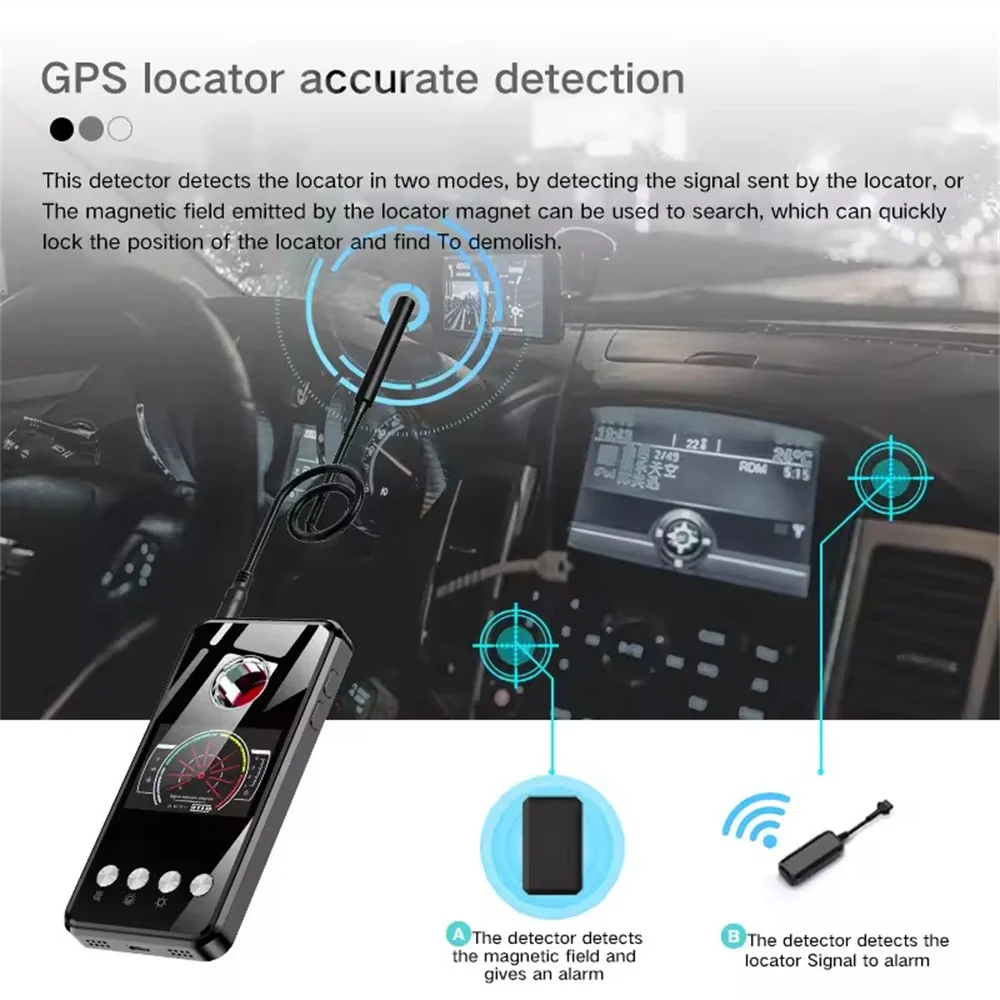 Фото Лазерный инфракрасный детектор, RF-сигнал, GPS-трекер, мини-искатель ошибок, антишпионский детектор, прослушивание, беспроводная камера, гаджет, профессия №2