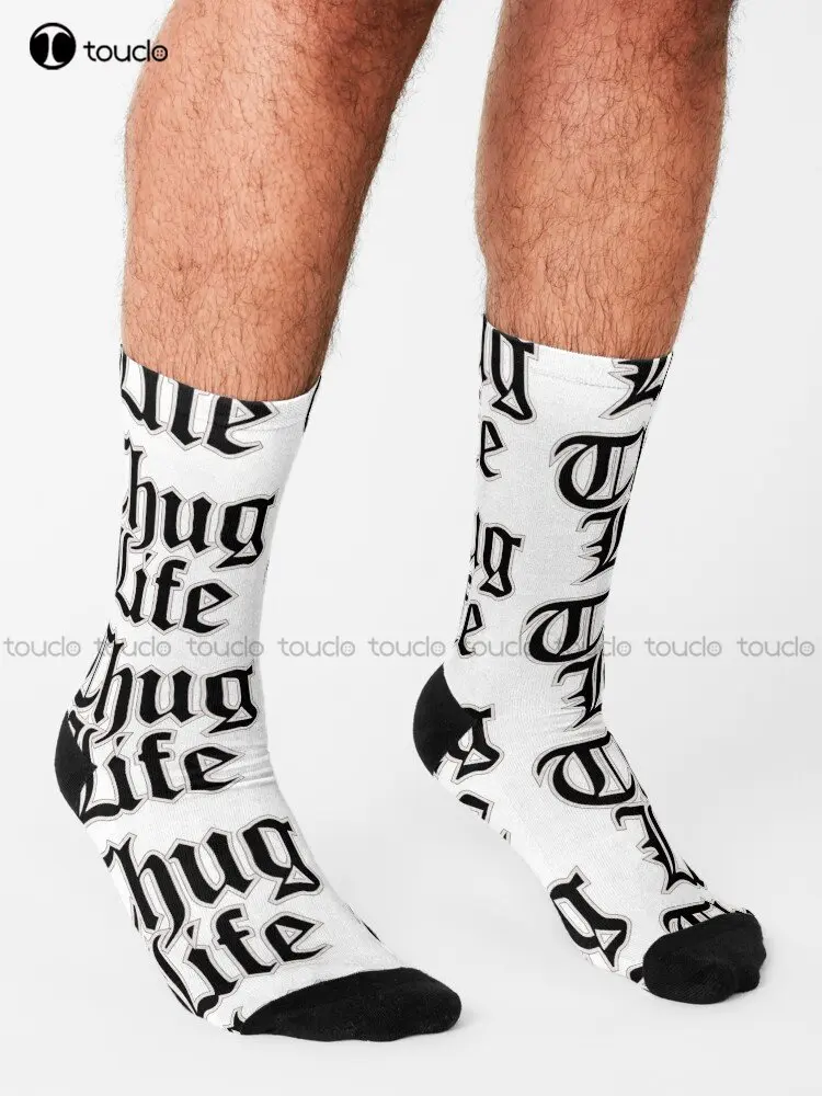 Носки с логотипом Thug Life темно-синие бейсбольные носки индивидуальные унисекс для