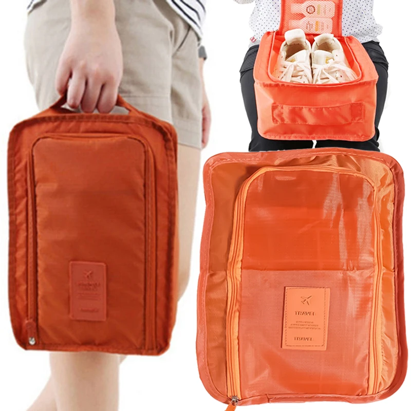 

Folding Shoes Storage Bag with Handle Travel Swimming Toiletry Clothes Cosmetics Outdoor Pouch Waterproof Closet Organizer Bags