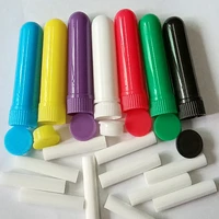 50pcs set whole sell 7 colors blank nasal inhaler aromatherapy mixed color nasal inhaler sticks with wicks zkh181