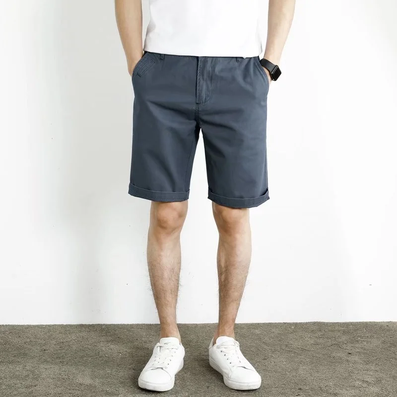 

2022 Fashion Five-point Pants Thin Zipper Male Sports Shorts Summer Casual Shorts for Men Colorful Men Cotton Loose Beach Pants