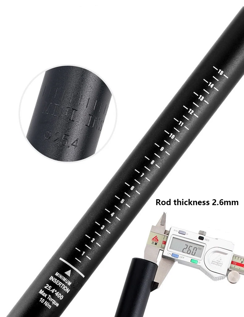 Подседельный штырь для горного велосипеда из алюминиевого сплава 27 2 мм/31 6 мм x 400