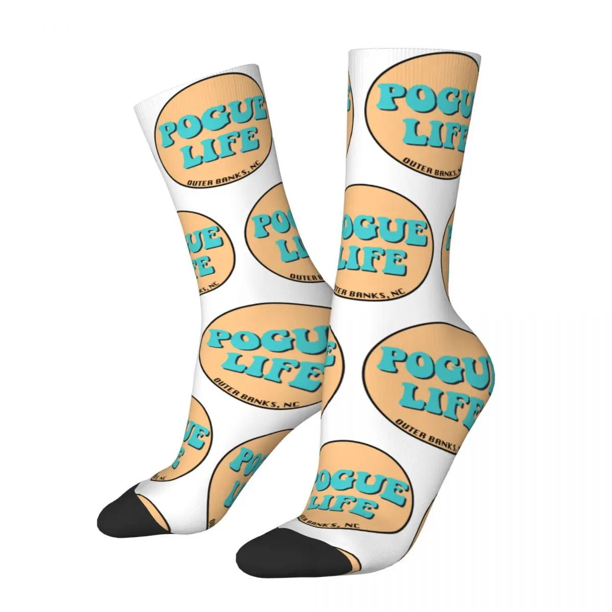 

All Season Crazy Design Women Men Pogue Life Outer Banks John B Crew Socks Merch Skateboard Socks Cotton Best Gift Idea