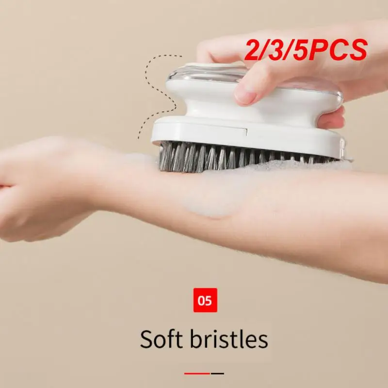 

2/3/5PCS Multifunctional Cleaning Brush Automatic Liquid Outlet Cleaning Decontamination Washing Brush Removable Shoe Washing