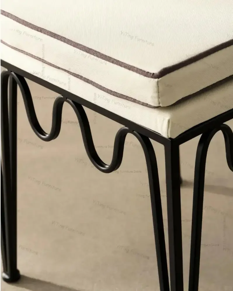 Французский железный обеденный стул дизайнерский домашний ретро-волновой