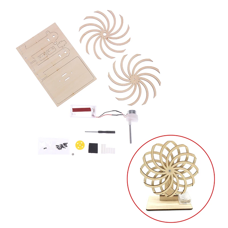 

Kids DIY Science Toys Educational Scientific Experiment Kit Wood Model Puzzle