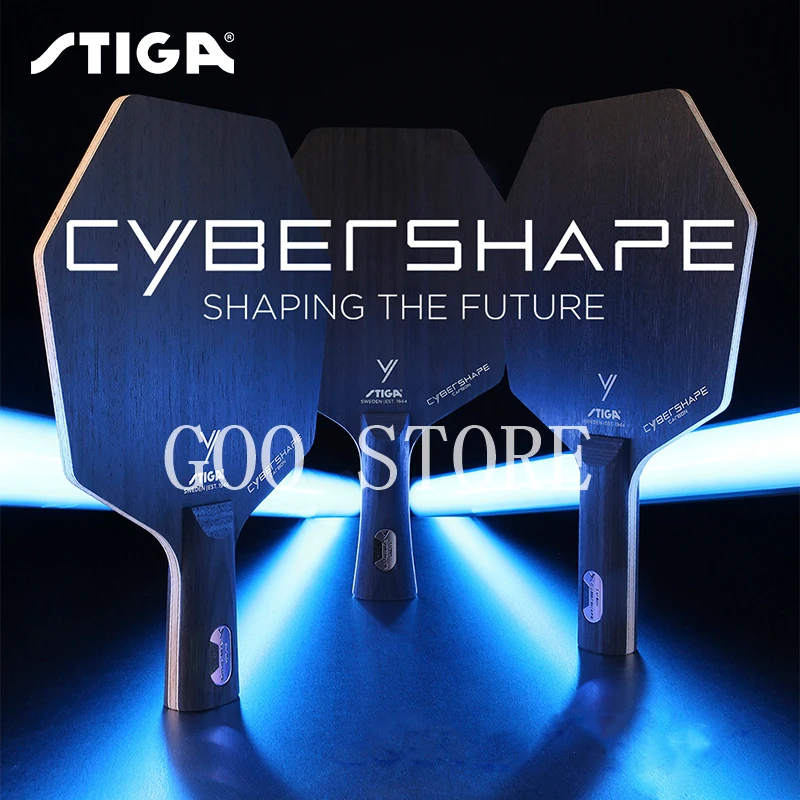 STIGA Cyber 6 Carbon Table Tennis Blade Moregold Cyber shape hexagonal Genuine STIGA Ping Pong Blade Bat limited release