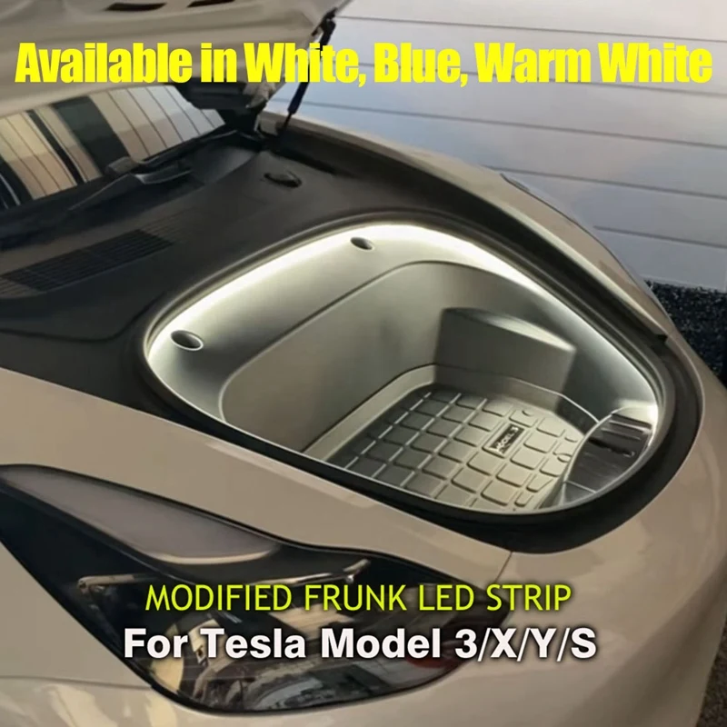 

Светодиодная лента Frunk Brighten, модифицированное освещение для Tesla Model 3 Y S X, водонепроницаемая светодиодная лампа с передним багажником