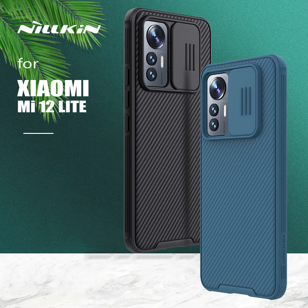 

For Xiaomi Mi 12 Lite Case Nillkin Cam Shield Case Ultra-Thin Slide Camera Case For Xiaomi Mi12 Pro Mi 12 Lite 12X Lens Cover