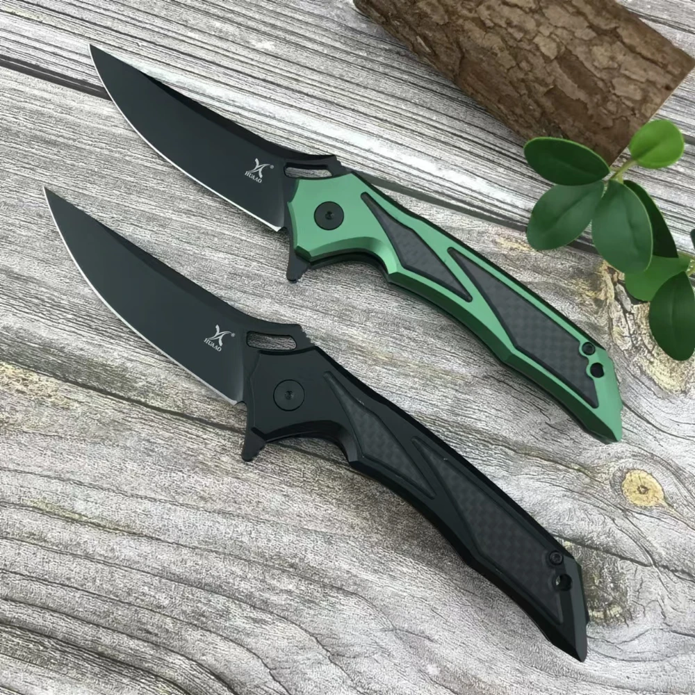 HUAAO GC003 EDC D2 Стальной Складной Карманный Нож T6 Алюминиевая Ручка Из Углеродного