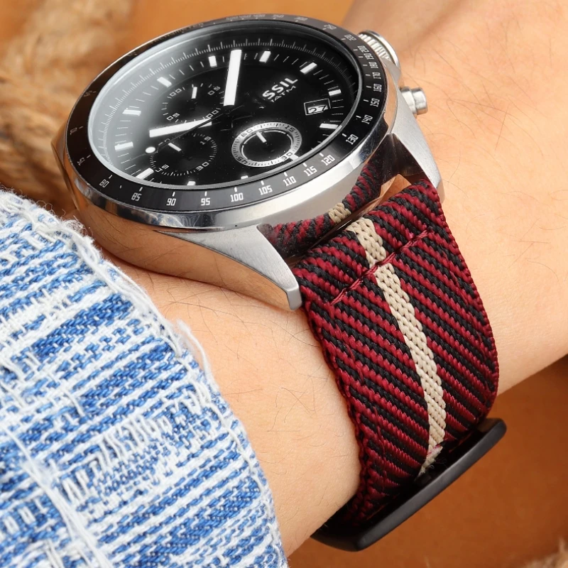 18mm 20mm 22mm 24mm Universal Nylon canvas strap for Smartwatch Men Women Soft Belt Sport Watchband Quick Release Wrist Bracelet