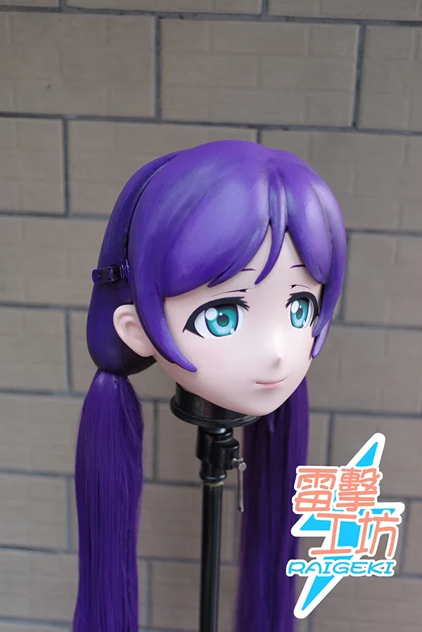 (RAIGEKI MAKS 88) Смола 2/3 Голова Трансвестит BJD DOLL Кигуруми Аниме LoveLive! Нозоми Тоджо