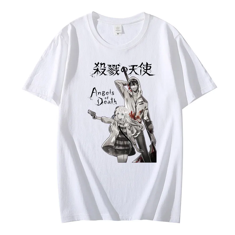 

2022 Trend Personality New Short-sleeved T-shirt Casual Fashion Ins Killing Anime Angel Street Short-sleeved Round Neck T-shirt