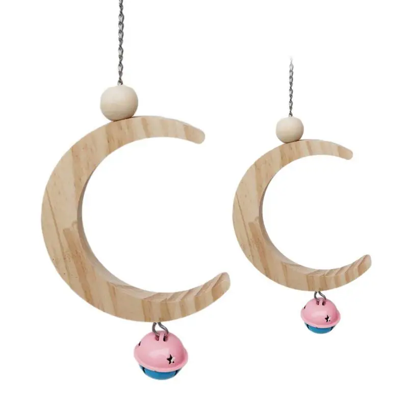 

Попугаи, игрушки, качели в форме Луны для попугаев, аксессуары для игрушек для домашних животных, подставка для качели, Budgie, попугай, клетка, Фогель, игрушки, попугаи