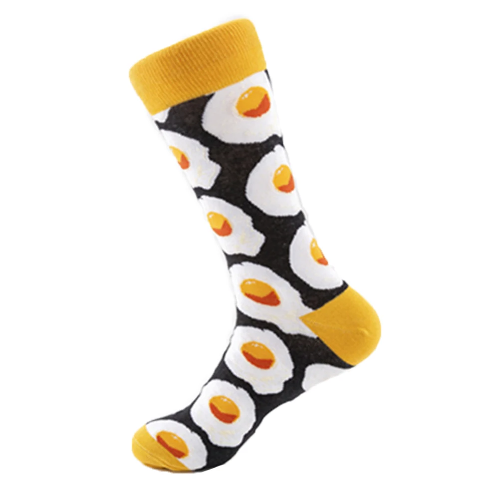 10Pairs Color Fashion Sock Cat Diamond Lattice Stripe Pattern Cotton Creative Stylish Skateboard Sport Mid Tube Socks Women&Men