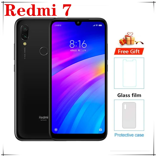 Оригинальный Смартфон Xiaomi Redmi 7 4 ГБ ОЗУ 64 Гб ПЗУ Android 9 0 сотовый телефон Snapdragon 632 6 26