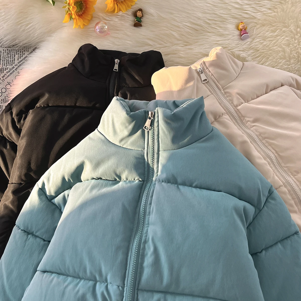 Mens Winter Jackets Coat Thick Warm Cotton Padded Parkas Windproof 2023 Outwear