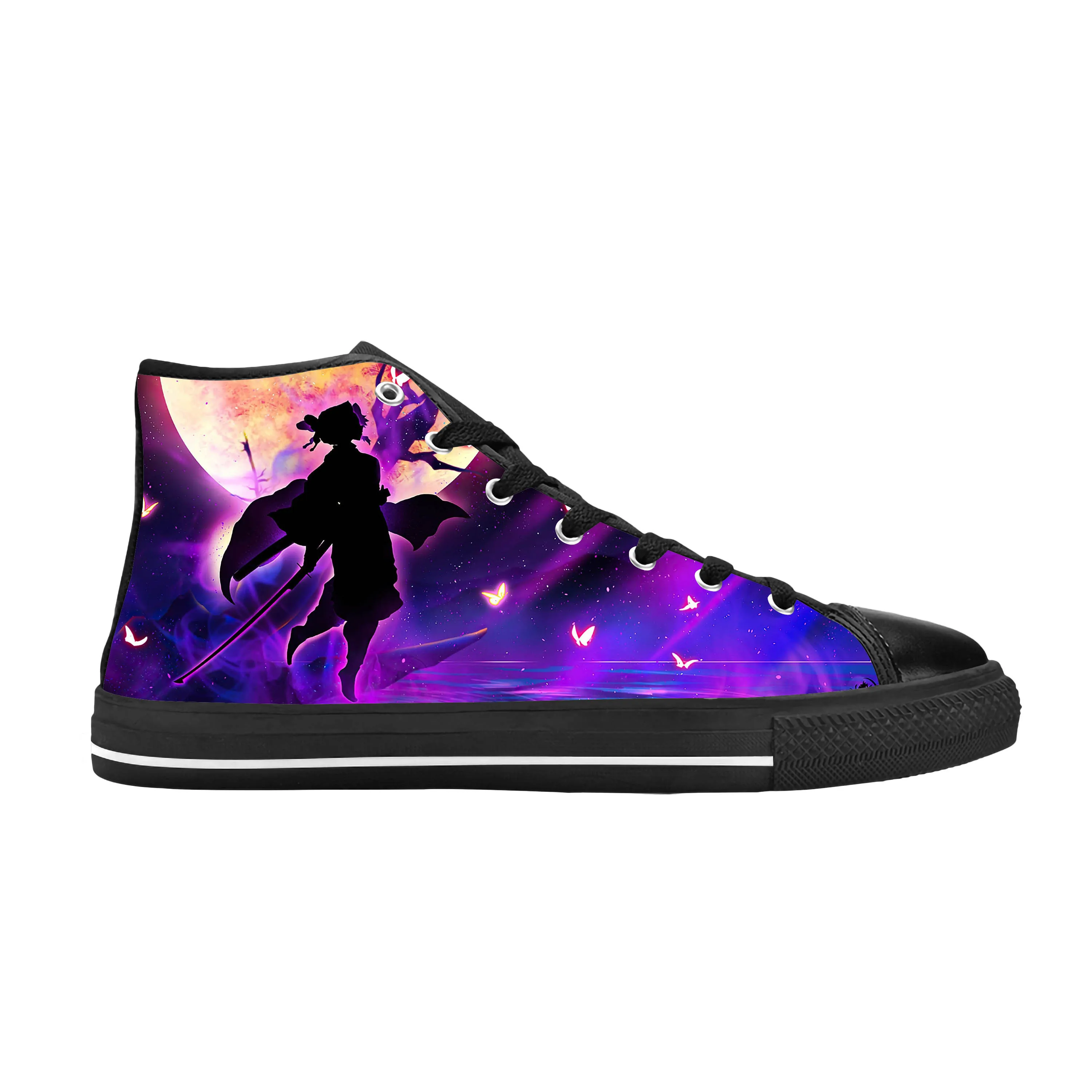 

Demon Slayer Kimetsu No Yaiba Kochou Shinobu Cute Casual Cloth Shoes High Top Comfortable Breathable 3D Print Men Women Sneakers