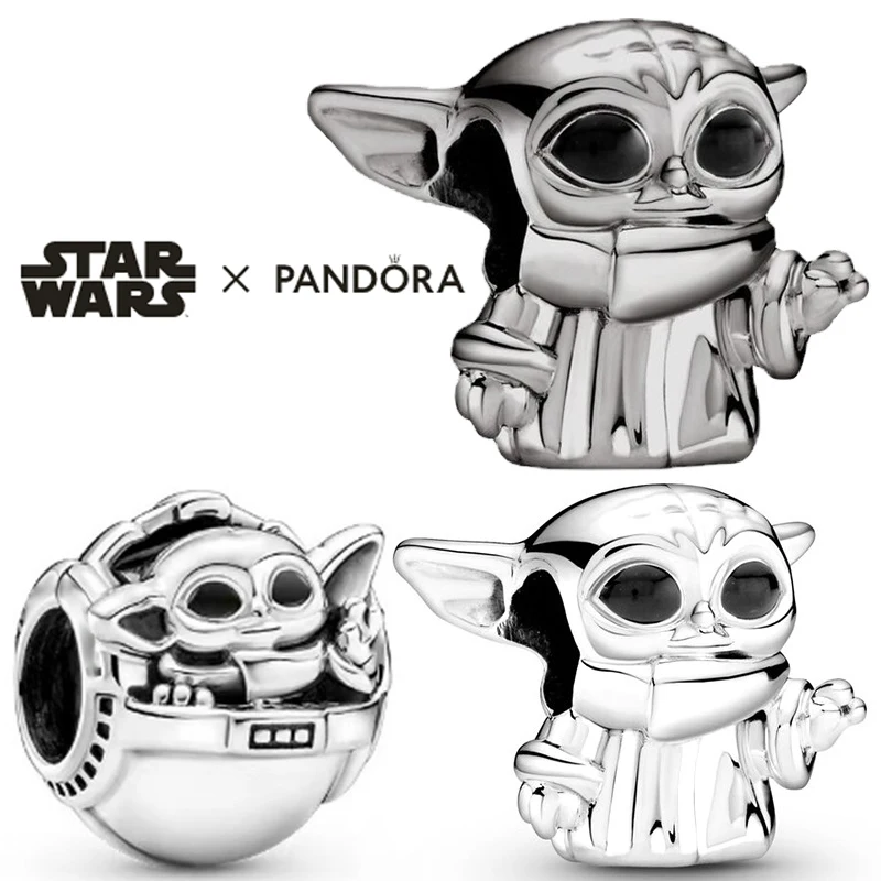 

Star Wars Grogu & Crib Beads for Jewelry Making Fit Pandora Disney Marvel The Mandalorian Yoda Charms Bracelet Women Accessories