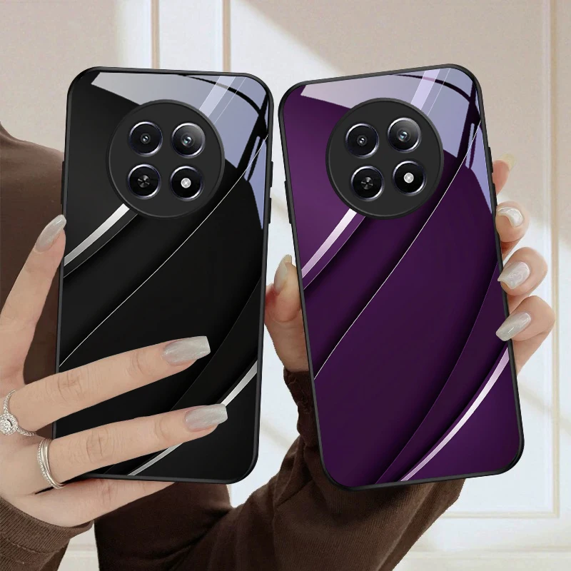 Фото Ультимативный темный эстетичный чехол для телефонов Oppo Realme 14 12 11 10 8 C53 C55 C65 C61 C63 C31 C67 C75 C51 GT 6 7 2Pro Neo50 3 из стекла №5