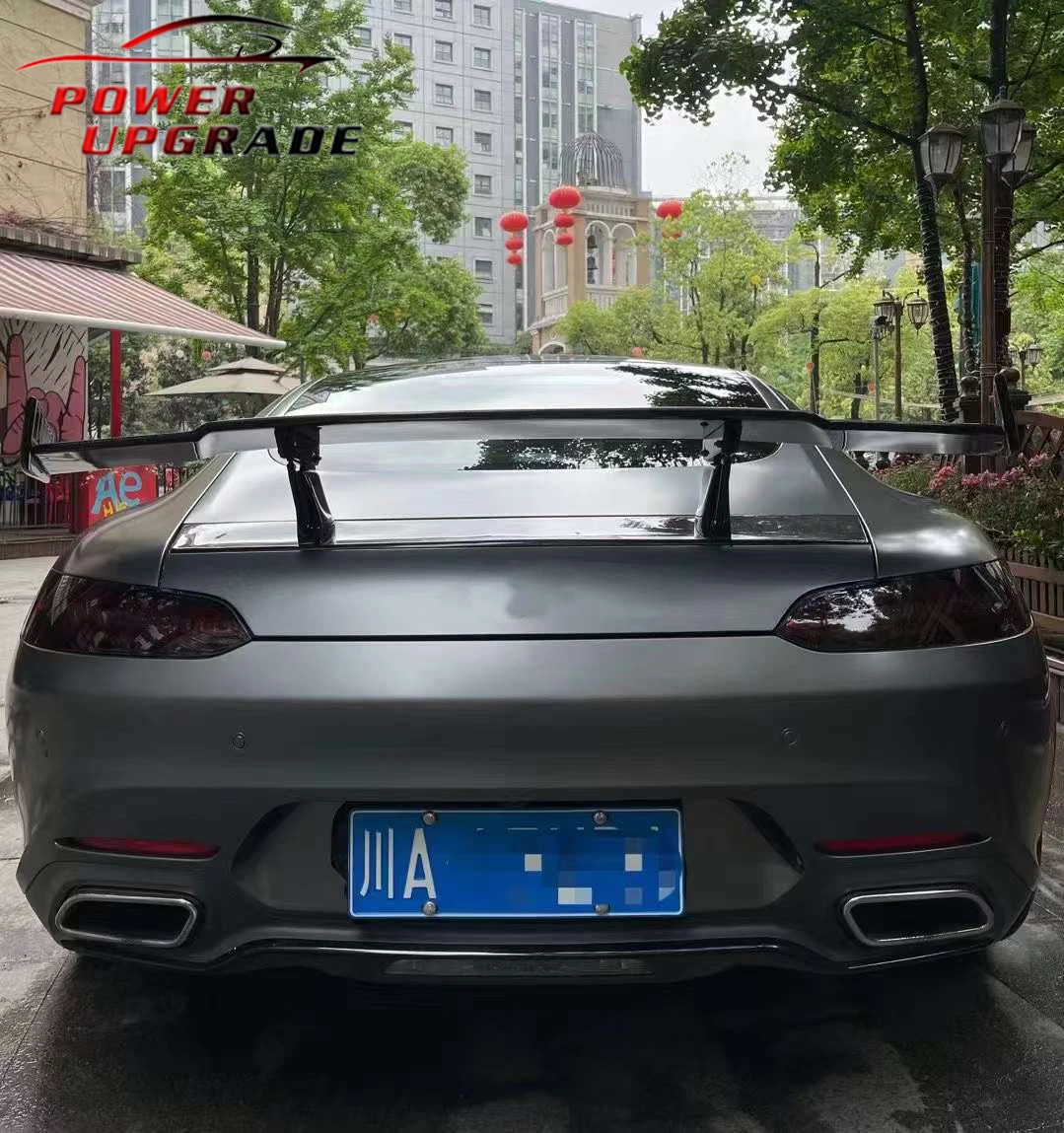 Лидер продаж задний спойлер из углеродного волокна в стиле Renntech комплект кузова