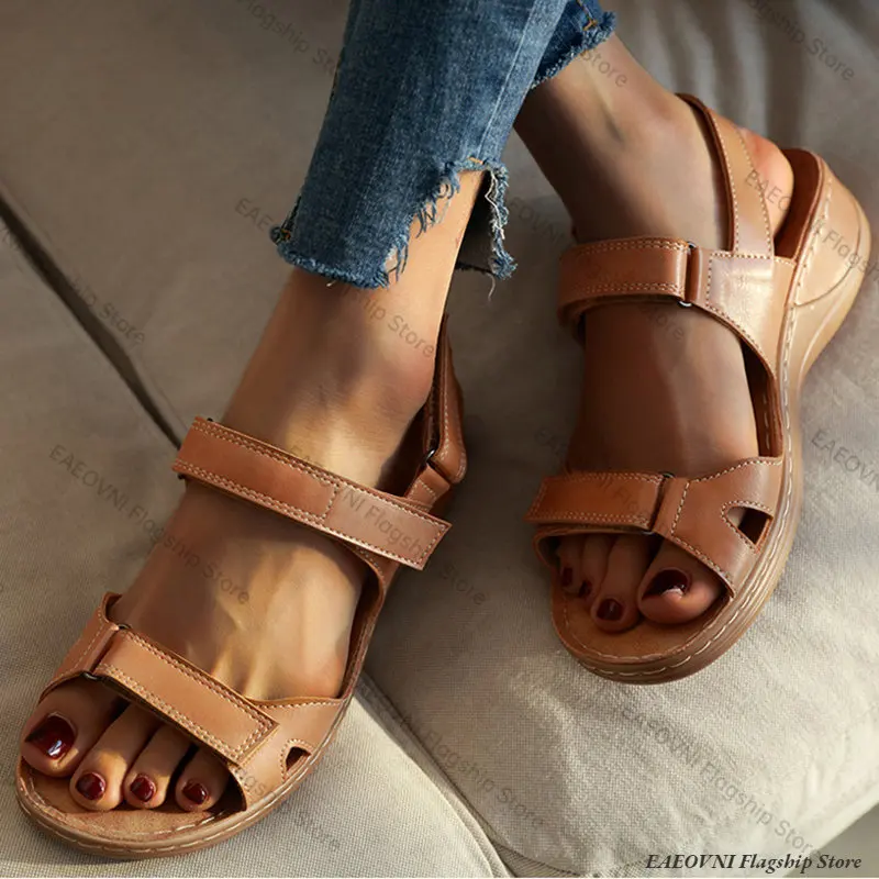 Women Sandals Summer Open Toe Female Shoes Breathable Women's Sandals Lightweight Casual Non-Slip Shoes Sandalias De Mujer