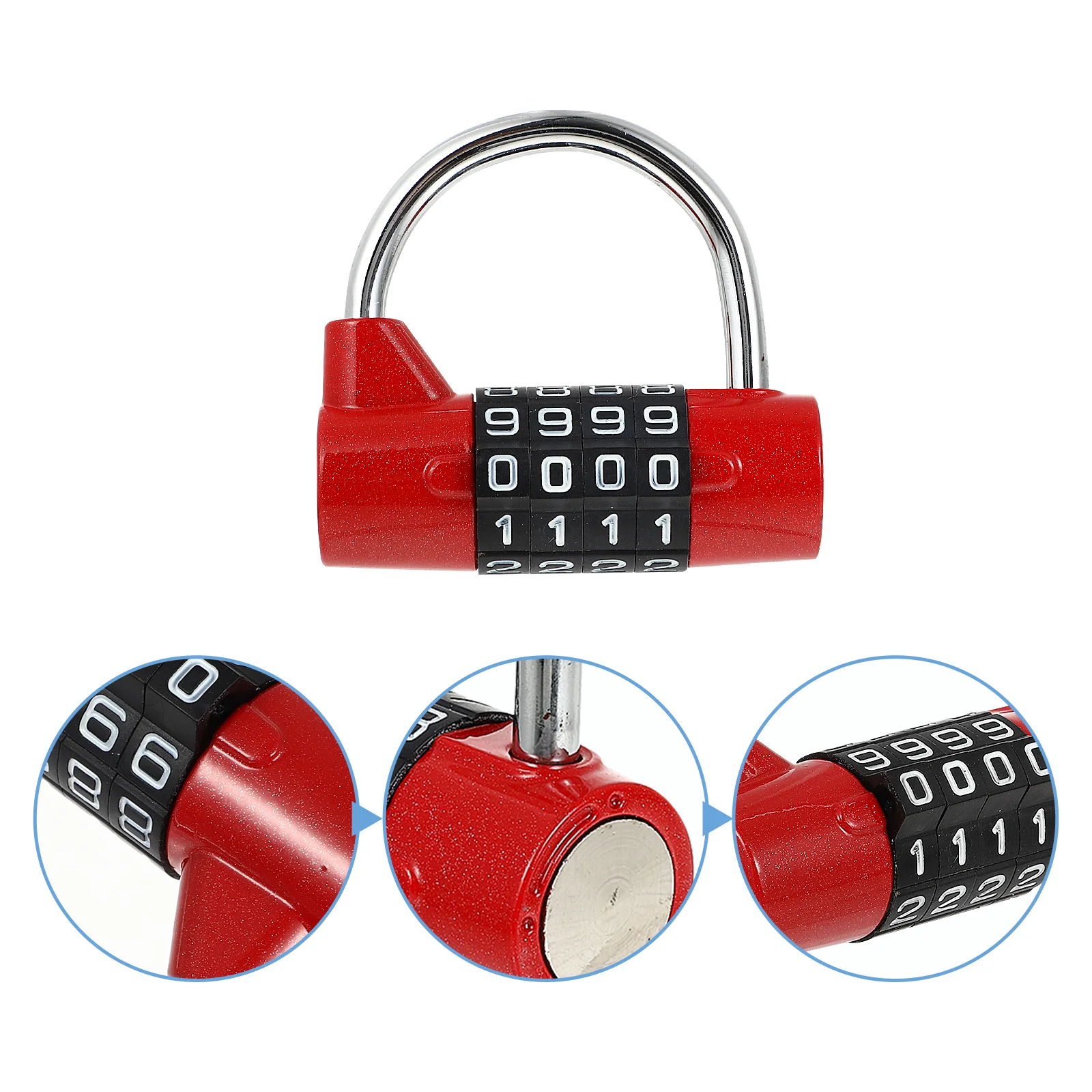 

Safety Combination Padlock 4 Digit Combination Lock School Combination Padlock