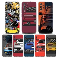 sports car cartoon phone case for samsung a01 a11 a12 a13 a22 a23 a31 a32 a41 a51 a52 a53 a71 a72 a73 4g 5g tpu case