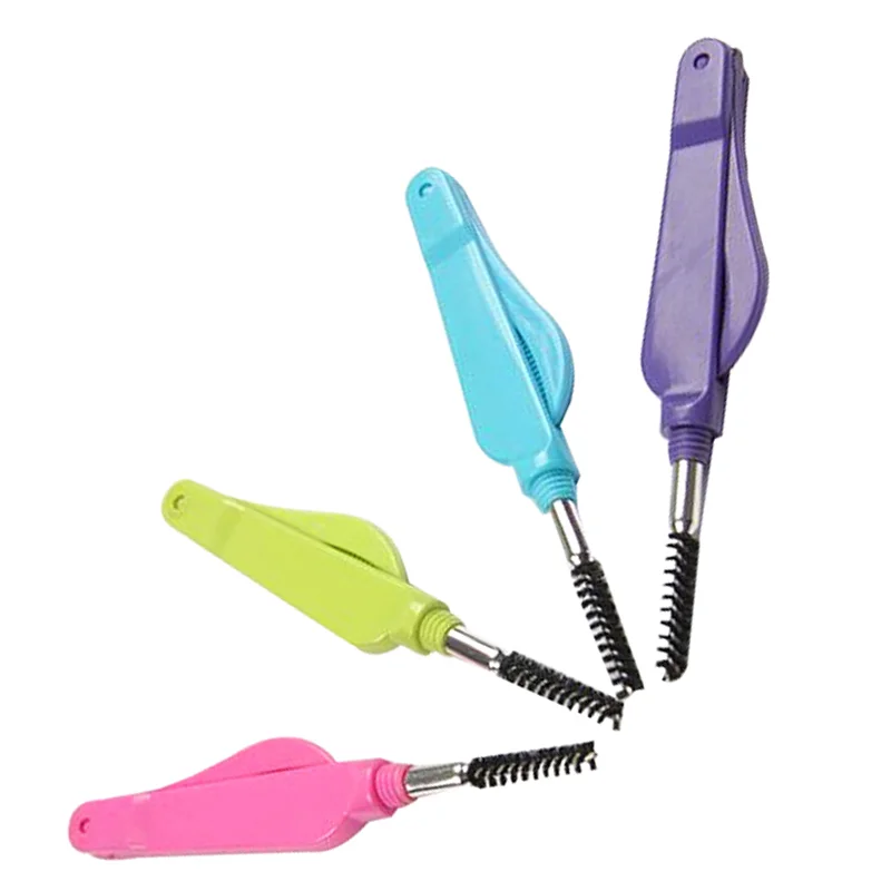 

4PCS Portable Foldable Mini Convenient Makeup Tool Eyelash Brush Comb for Travel Home Professional