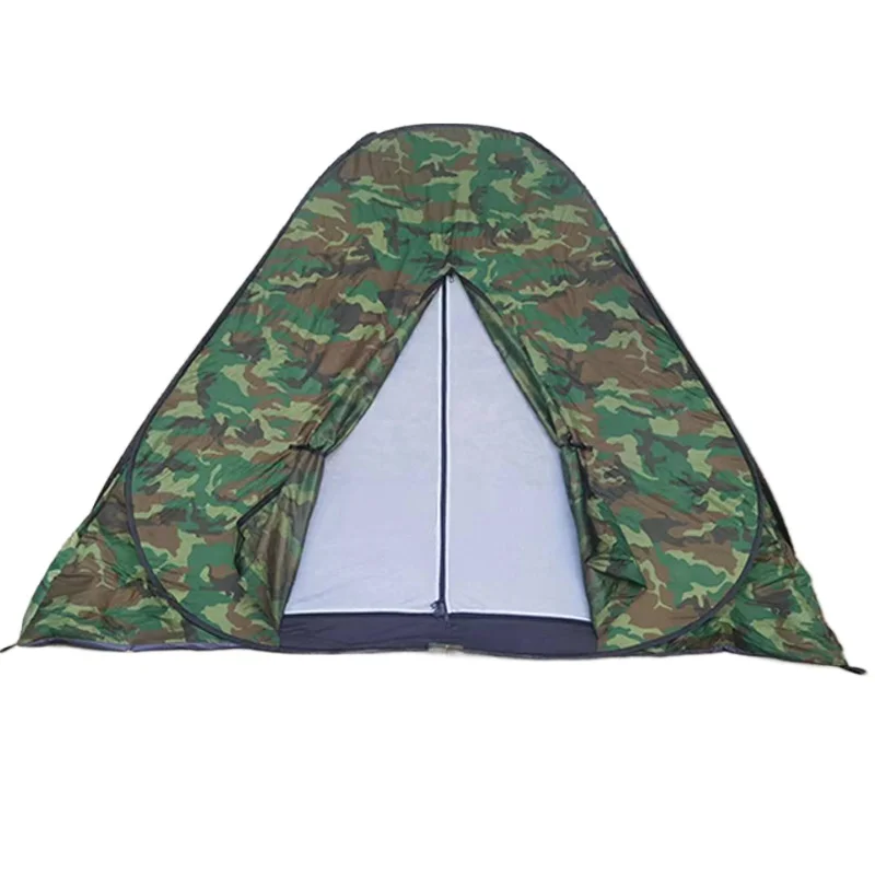 

Наружная палатка, простой быстрооткрывающийся тент для туризма и кемпинга, на 2 человек, тканая садовая палатка из шелка