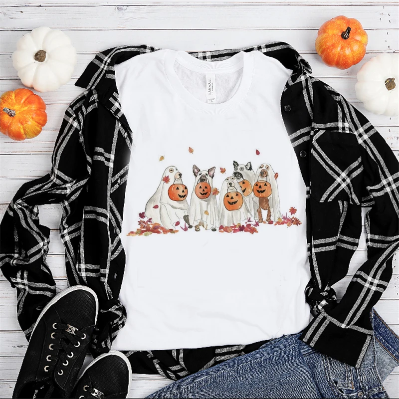 

Футболка женская с принтом домашних животных, милая Повседневная рубашка с коротким рукавом, топ с графическим принтом, одежда для женщин