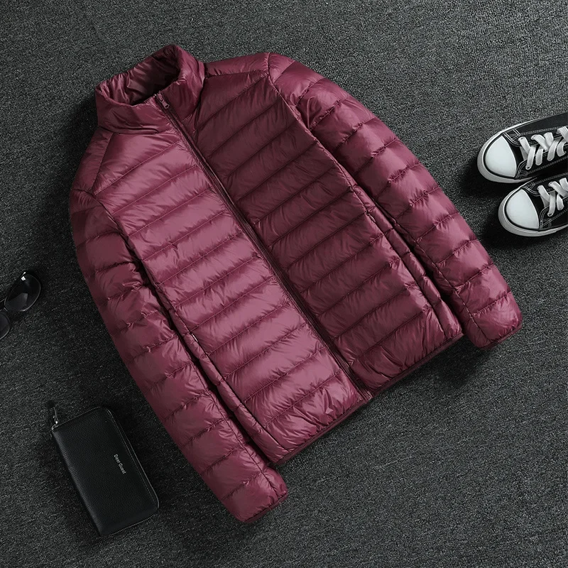 Новинка 2024 мужской пуховый жилет модный легкий с воротником-стойкой на плечах