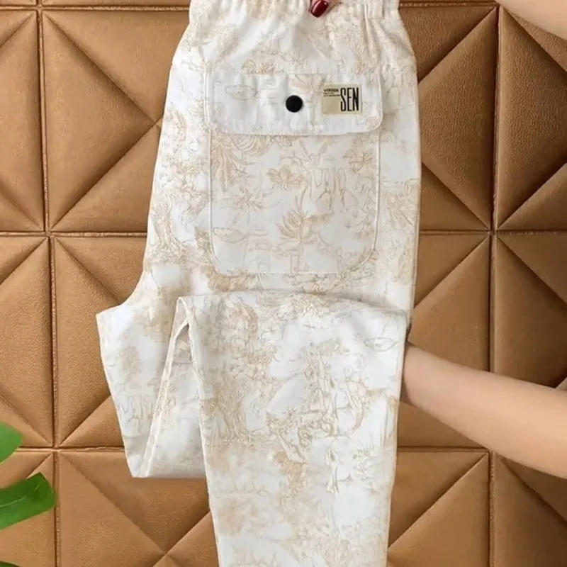 Брюки мужские с винтажным принтом