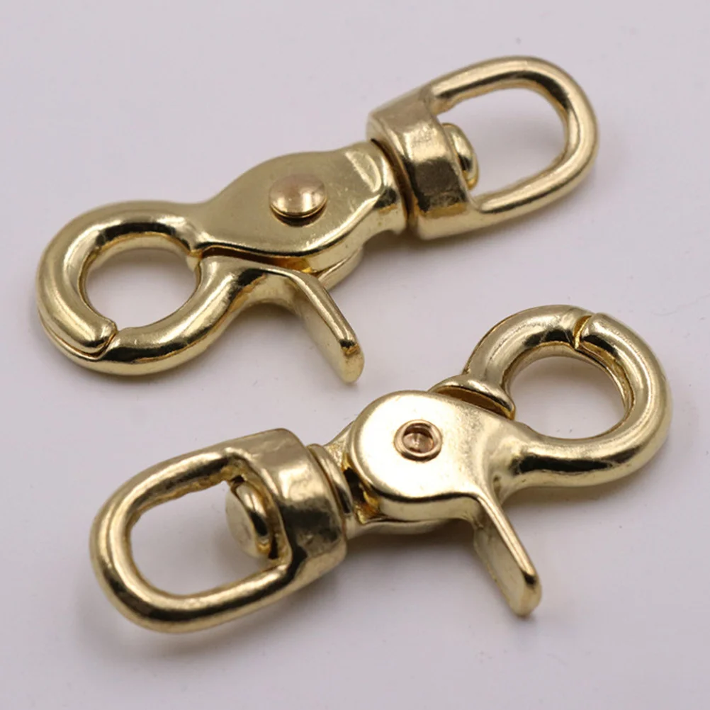 

Lanyard Keychain Handbag Hardware Clip Wallet Brass Trigger Snap Heavy Duty Wallet Swivel Snap Hooks D Rings Caibu Button