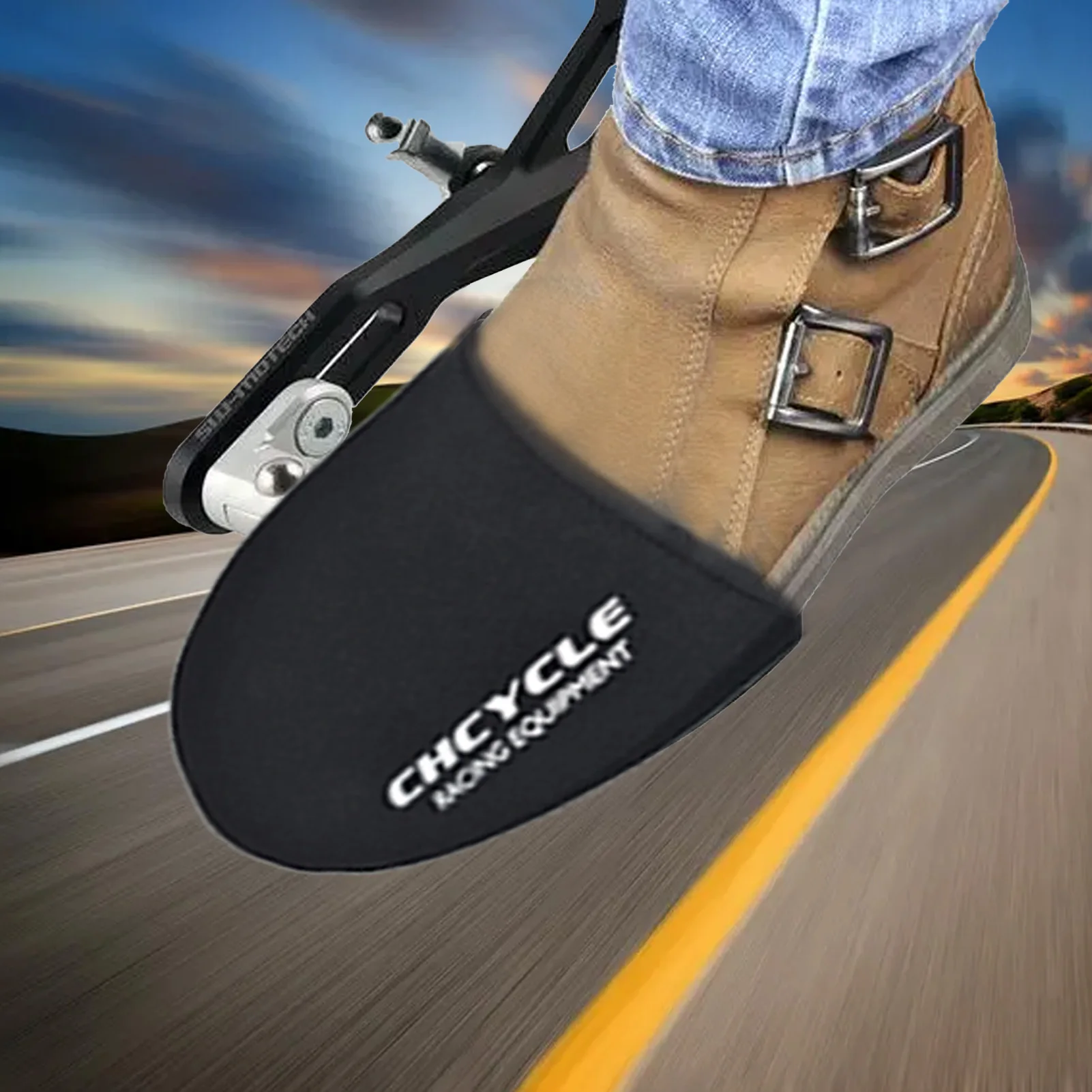 

Motorcycle Gear Shift Lever Shoes Pad Protective Gear With Reflective LOGO Anti-slip Shoe Cover Gear Shifter Accessories