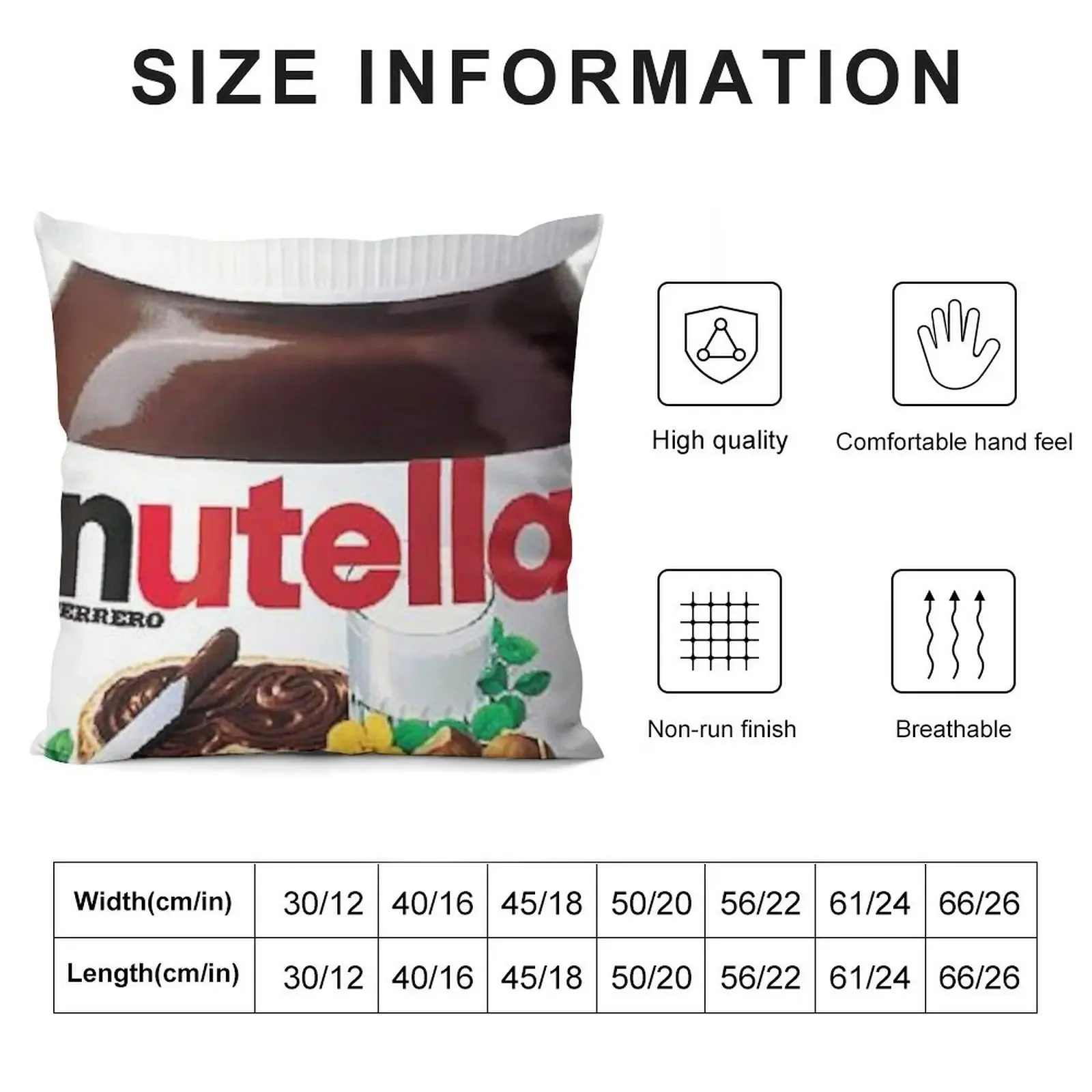 Подушка Nutella аниме-подушка наволочка подушка