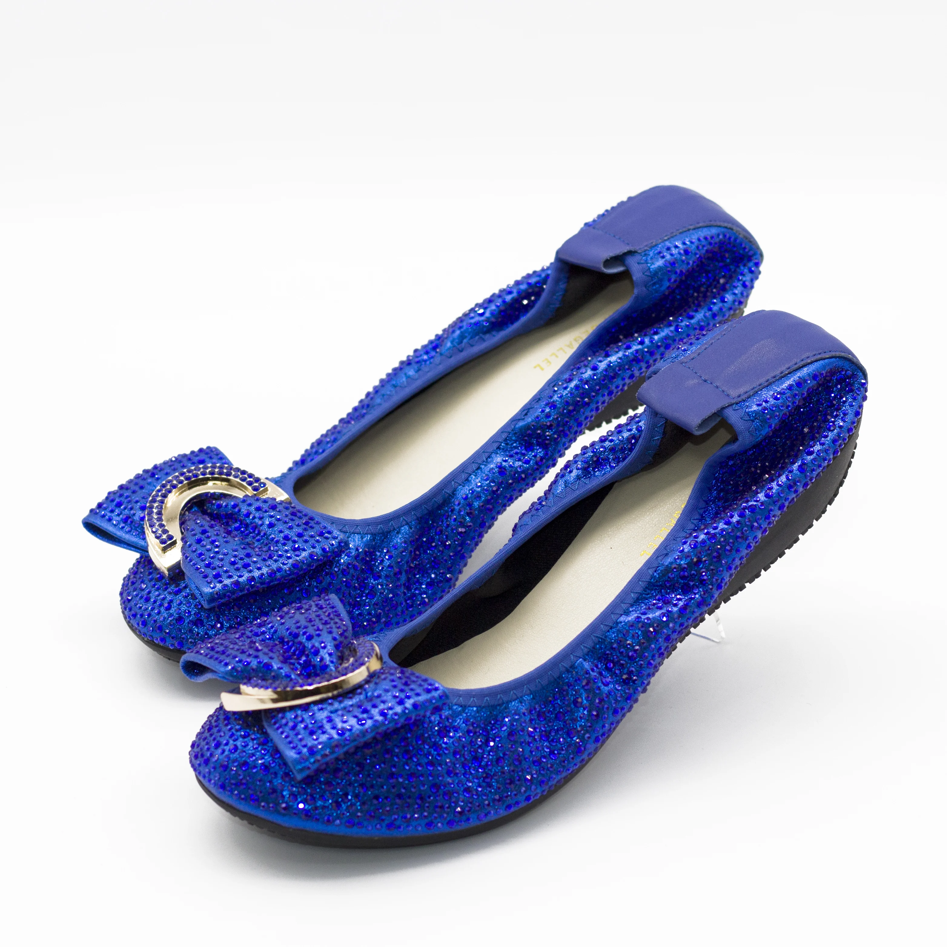 Royal Blue Comfortable Ballet Flats 2022 Plus Size 43 44 45 Wedding Party Dress Flats Dressy Shoes for Lady Women's Comfy Flats