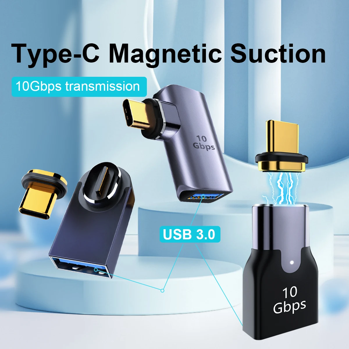 

Magnetic OTG Adapter USB 3.1 To Type C 5V 3A Fast Charging Magnet Converter cable USB C Data Adapter For Macbook Phone Ipad