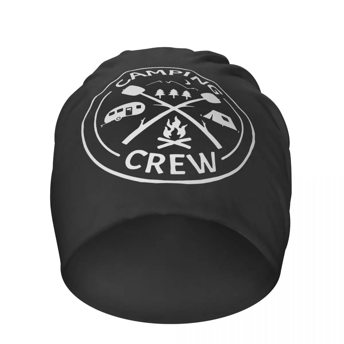 

Camping Crew Beanies Pullover Caps Men Women Casual Bonnet Hat Happy Camper Skullies Beanies Warm Hedging Caps Winter Ski Cap