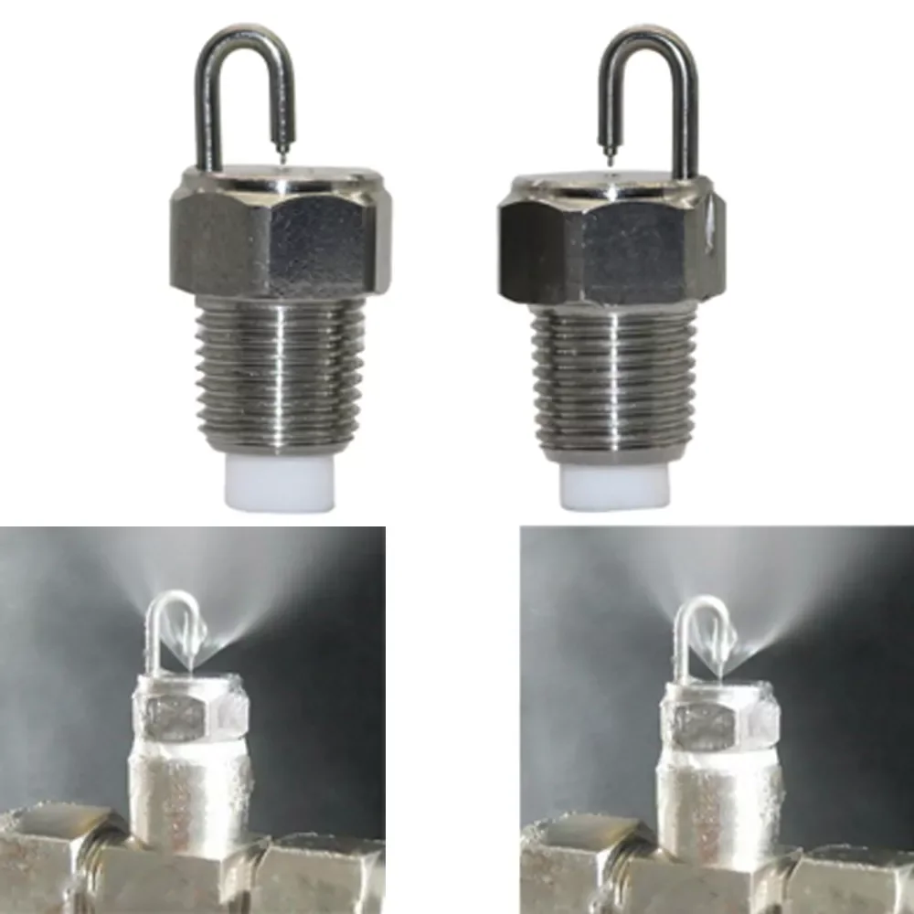 

New2 Pcs 1/8 Inch Male Thread Ruby Impact Pin Misting Nozzles Garden Irrigation Fogging Humidifying Atomization Sprayers Sprinkl
