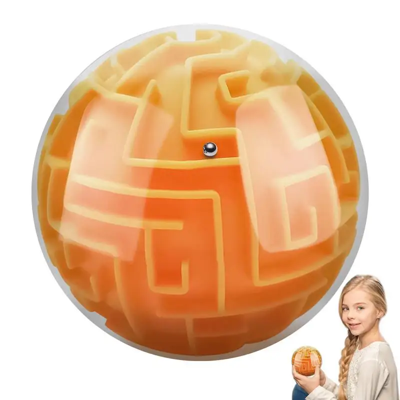 

3D лабиринт-шар, головоломка для мозга, настольная игра и тренировочная игрушка, лабиринт-головоломка, кубический шар, сфера, обучающие игрушки для