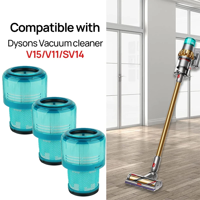 

Plastic Hepa Filter For Dyson V15 Sv14 V11 Cordless Vacuum Cleaner Replacement Parts Post Filter