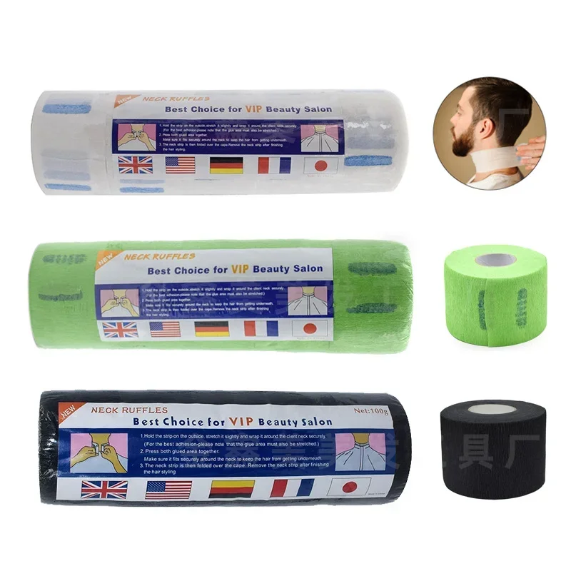 100 шт. одноразовые 1 рулонные аксессуары для стрижки волос бумага шеи