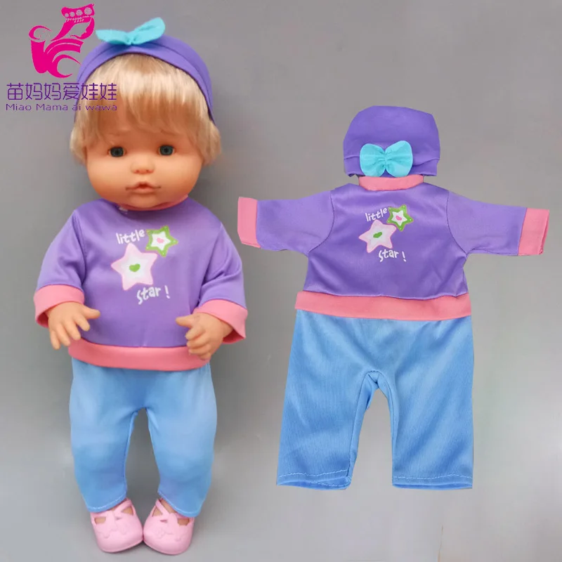16 дюймов Reborn Baby Doll Одежда для 35 см Nenuco Ropa Y Su Hermanita кукла ползунки аксессуары |