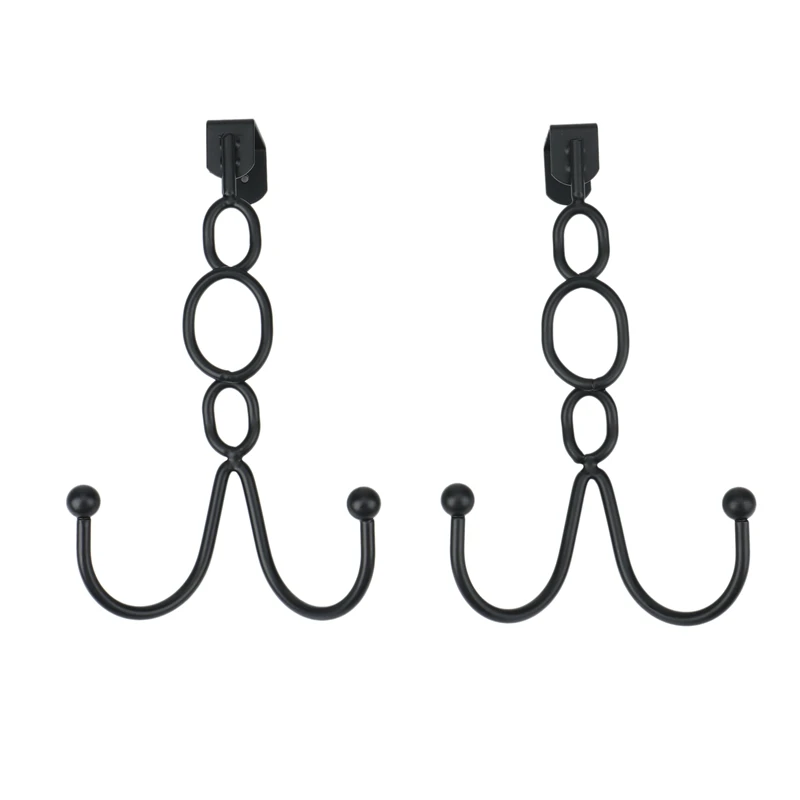 

Over The Door Hook Black Over Door Towels Hooks Heavy Duty Over Door Double Hooks For Hanging Towels,Clothes,Hats