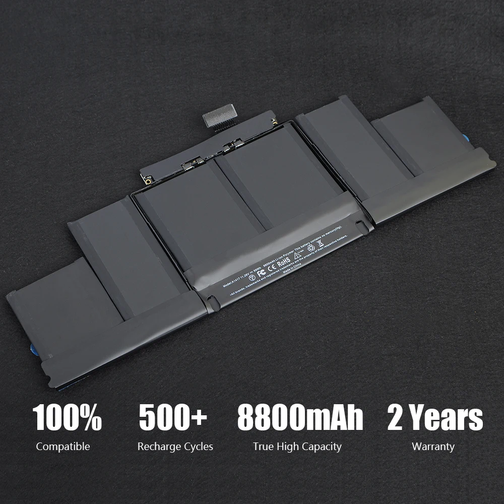 Аккумулятор Coeknn A1417 для ноутбука Apple Macbook Pro 15 дюймов A1398 (Mid 2012 ранние 2013) Retina MC975LL/A