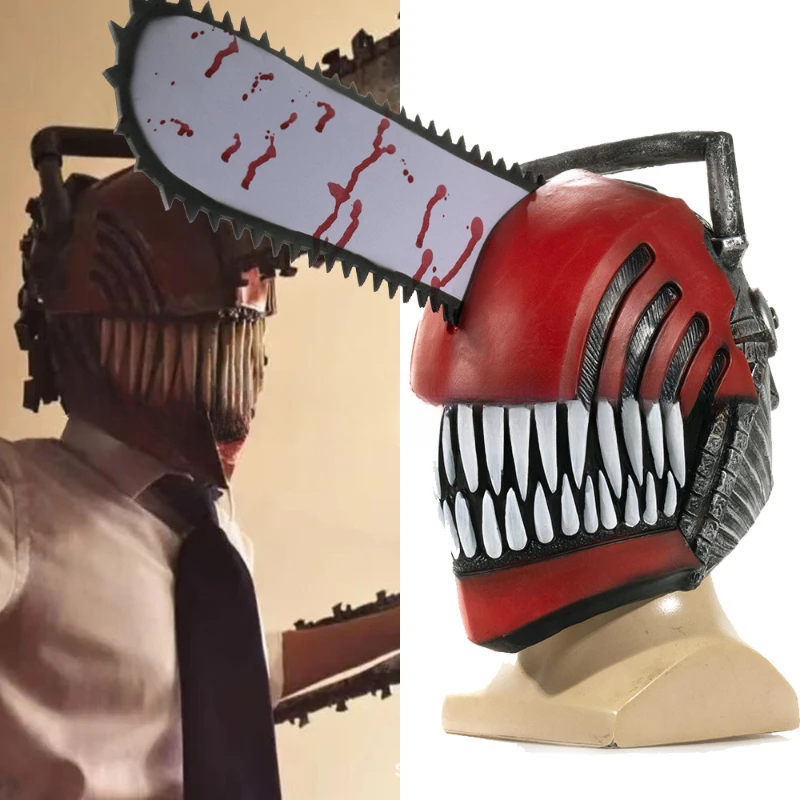 

Halloween Terror Deco Chainsaw Mask Soft Latex Costume Party Scary Decor Fancy Dress Party